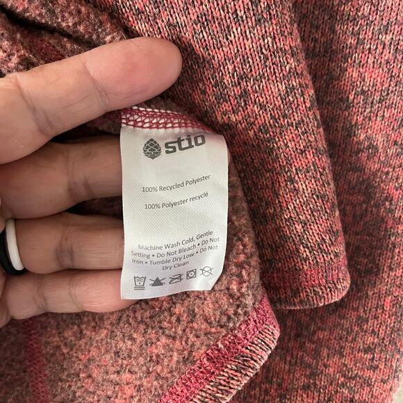 Stio Sweetwater fleece Jacket desert coral heather red - Picture 6 of 8